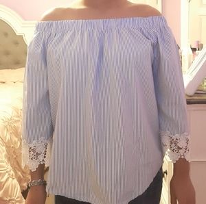 Off the shoulder blouse